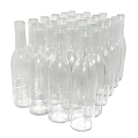 375ml Clear Bordeaux Wine Bottles Pack of 24
