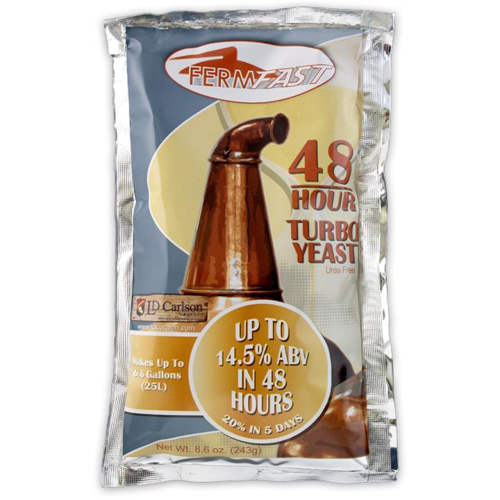 Vengeance Stills Turbo Yeast – 40 Gallon Mash – 14% ABV In 2 Days, 18% In 5 Days – Fast Fermenting