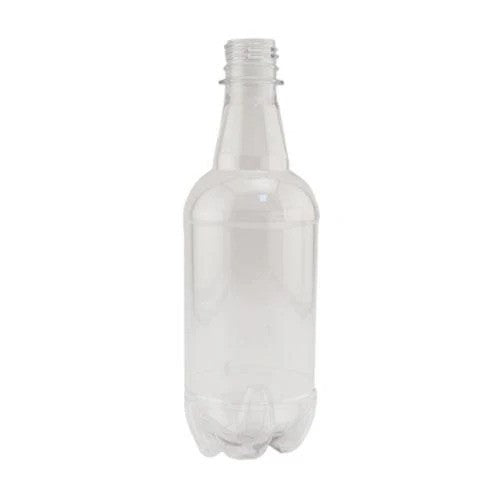 PET Plastic Beer Bottles - Amber or Clear - 500 mL (16.9 oz) | Case of 24