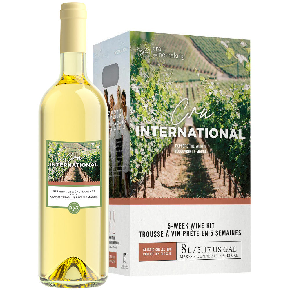 RJS Cru International Series Wine Kit – Germany Gewurztraminer