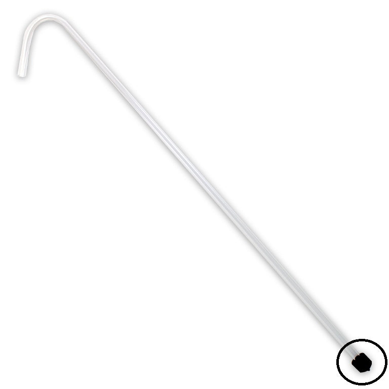 Racking Cane Replacement Tip – 3/8" Black Plastic End Cap