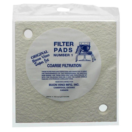 Buon Vino Super Jet Filter Pad #1 - Wine Craft