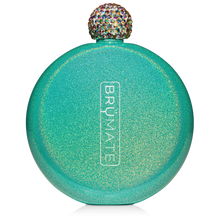 Load image into Gallery viewer, Brumate Flask Glitter Peacock 5oz
