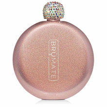 Load image into Gallery viewer, Brumate Flask Glitter Rose Gold 5oz
