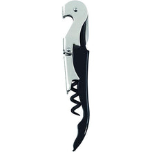 Load image into Gallery viewer, True Brands Truetap Double Hinged Waiter's Corkscrew Black