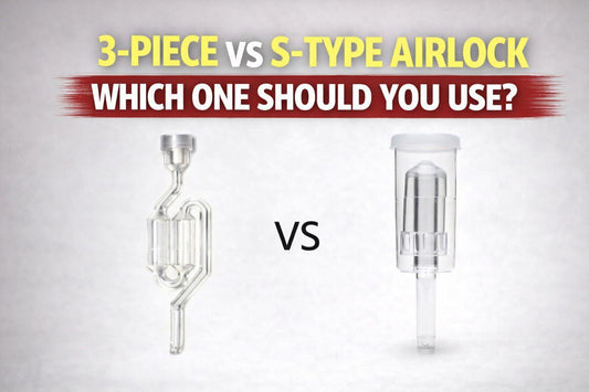 3 Piece vs S-Type Airlock for Winemaking 
