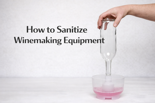 How to sanitize winemaking equipment