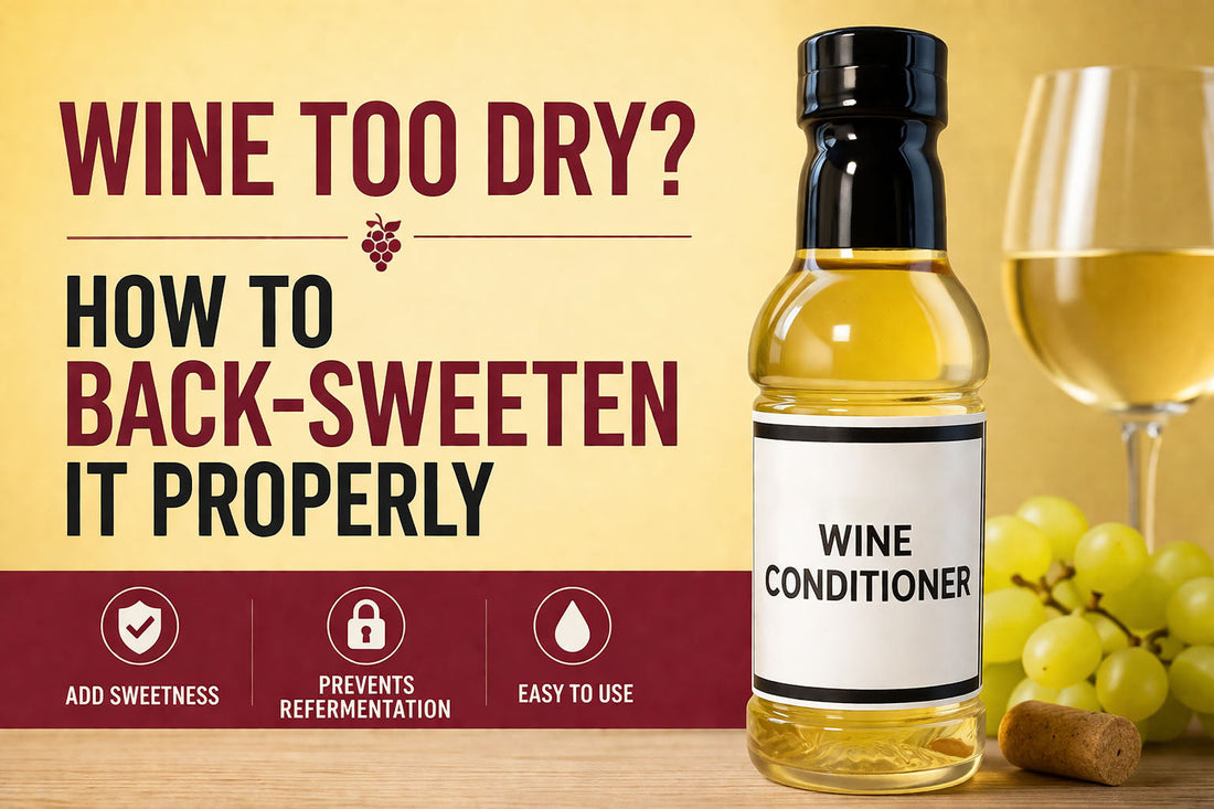 How to Back-Sweeten Wine (Without Restarting Fermentation)