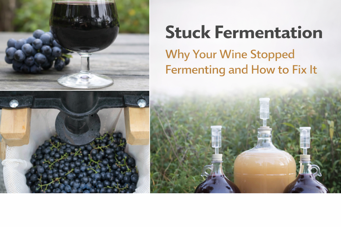 Stuck Fermentation: Why Your Wine Stopped Fermenting and How to Fix It