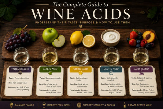 The Complete Guide to Wine Acids - Understand their Taste Purpose and How To Use Them