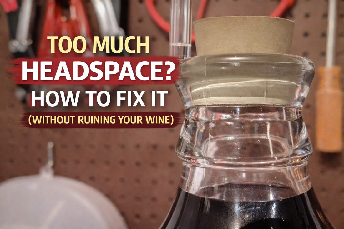Too much Headspace and how to fix it in winemaking