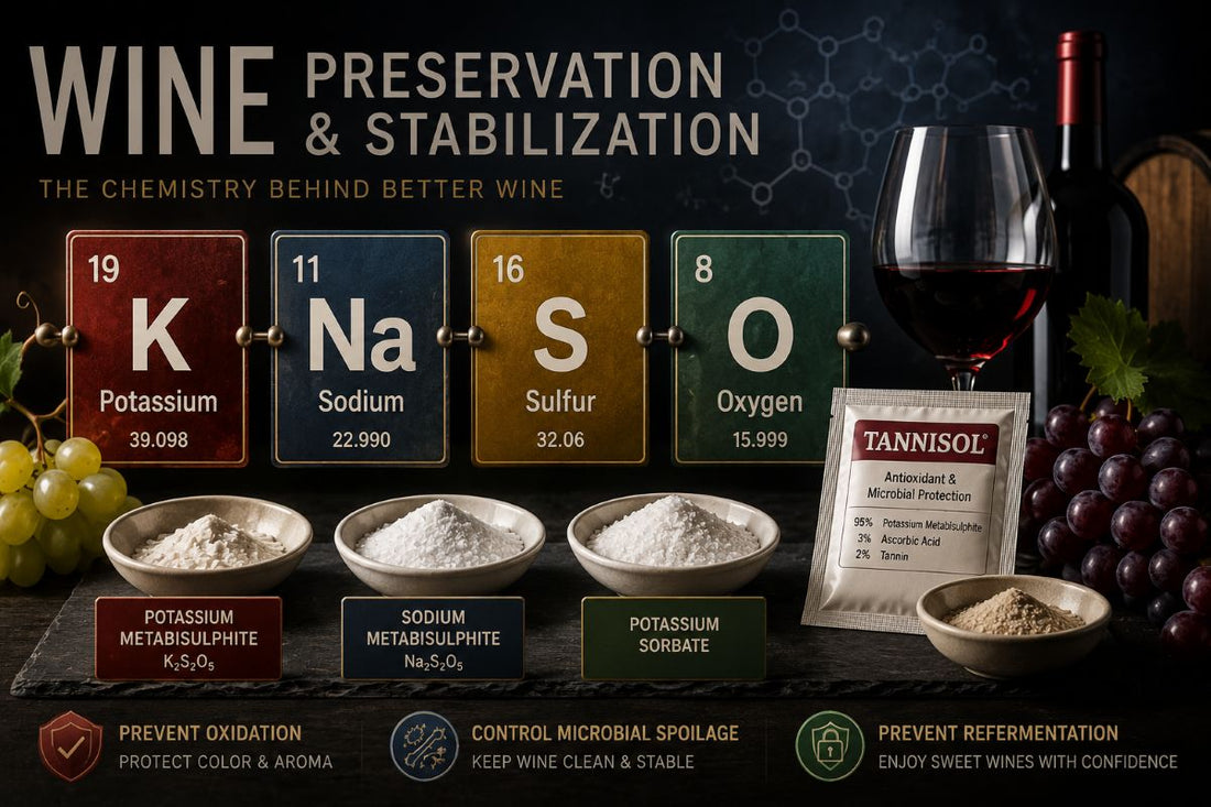 The Complete Guide to Wine Preservatives, Stabilizers & Sulfites for Home Winemaking
