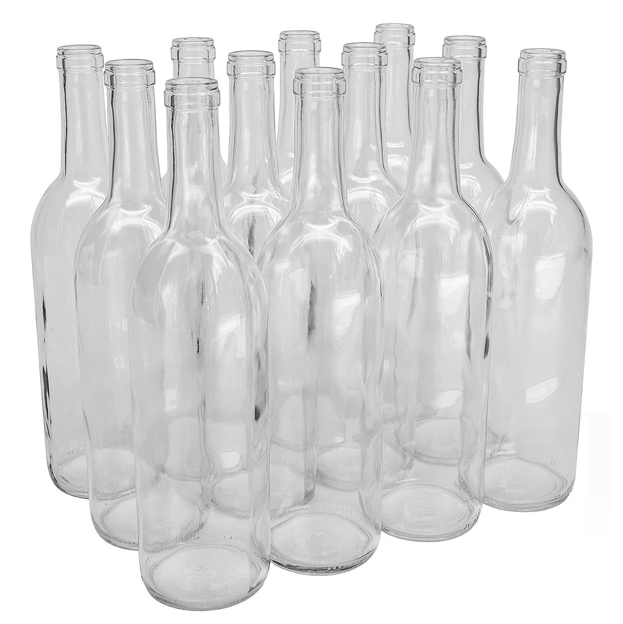 Wine Craft Bordeaux Wine Bottles Clear