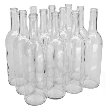 Wine Craft Bordeaux Wine Bottles Clear