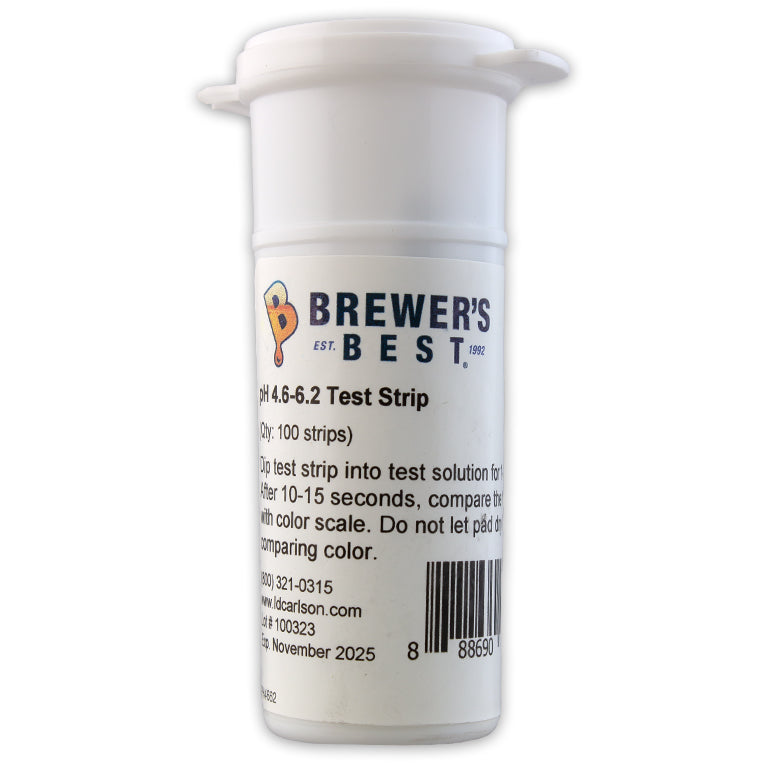 pH Test Strips for Wine & Beer Making – 100 Strips