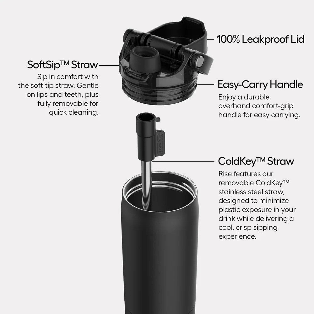Brumate Rise Leakproof SoftSip Easy-Carry Handle ColdKey Straw Technology