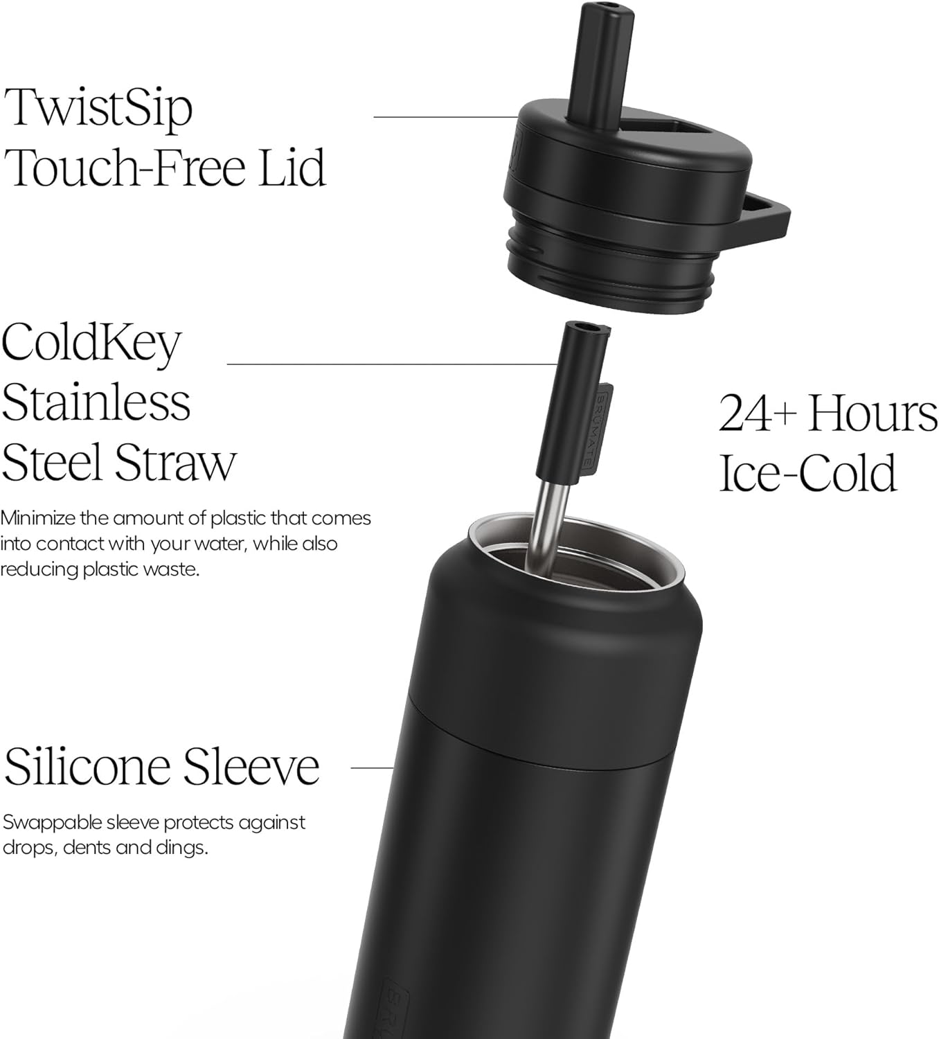 Brumate Rotera TwistSip Touch-Free Lid Technology