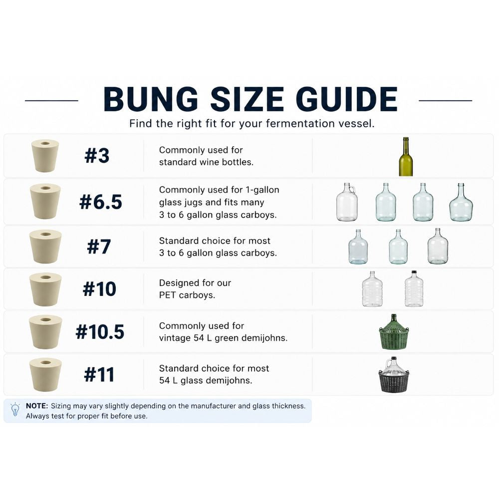 Bung Size Guide