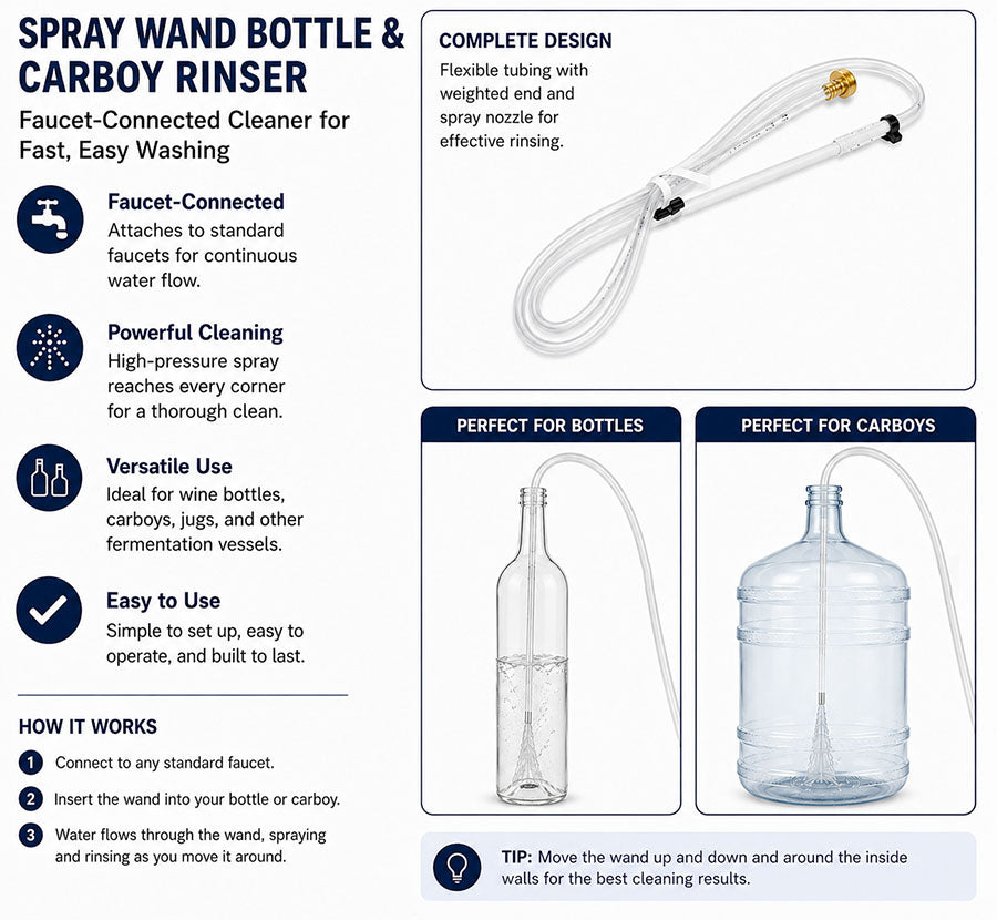 Buon Vino Spray Wand Usage