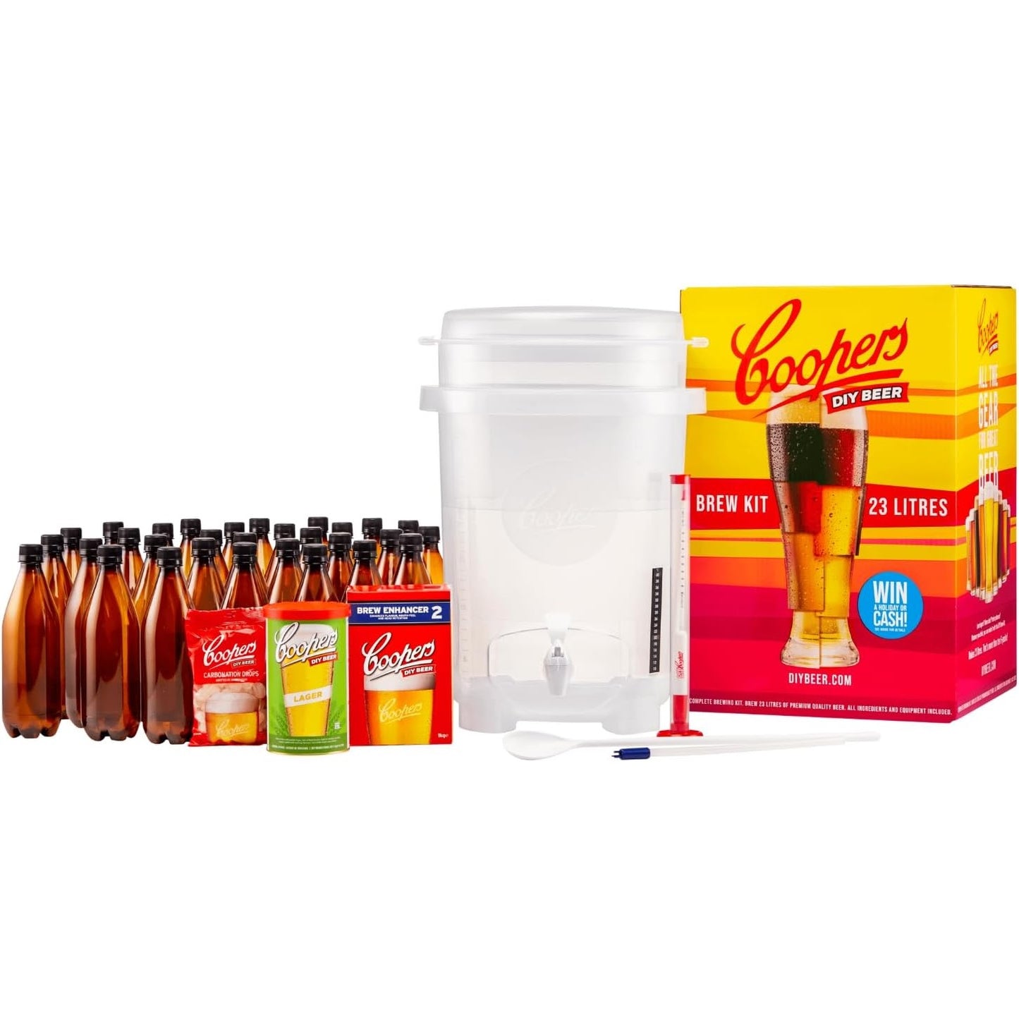 Coopers DIY Beer Home Brewing Kit – 6 Gallon / 23L Complete Beer Making Starter Kit