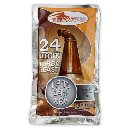 24 Hour Turbo Yeast – High-Speed Fermentation Yeast for Rapid Results (260 g)