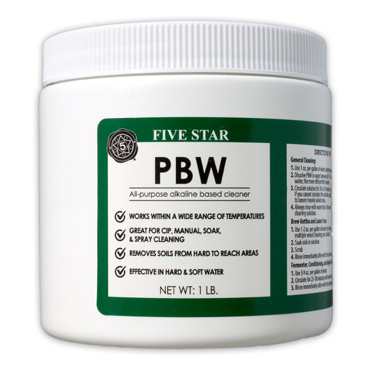 Five Star PBW Cleaner for Wineamaking and Brewing 1LB