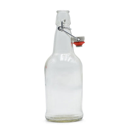 1 L Swing-Top Bottles (EZ-Cap / Grolsch-Style) – 12 Pack with Caps