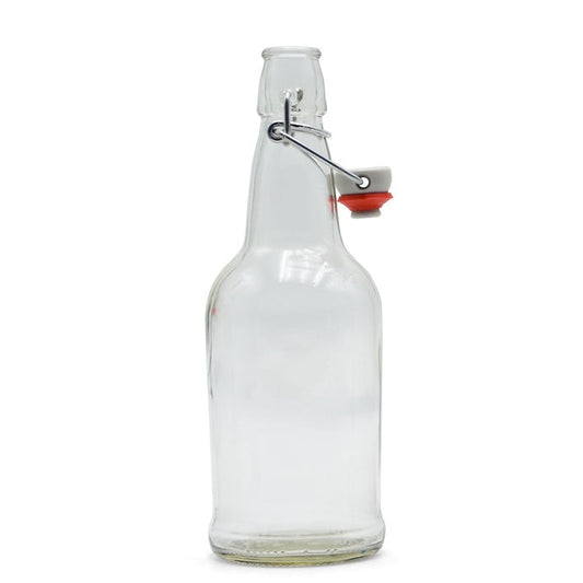 473 mL Swing-Top Bottles (EZ-Cap / Grolsch-Style) – 12 Pack with Caps
