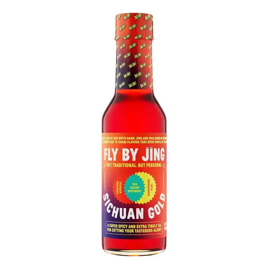 Fly By Jing Sichuan Gold Chili Oil – Extra Hot Chinese Chili Oil with Sichuan Tribute Peppers, Vegan, 5 oz