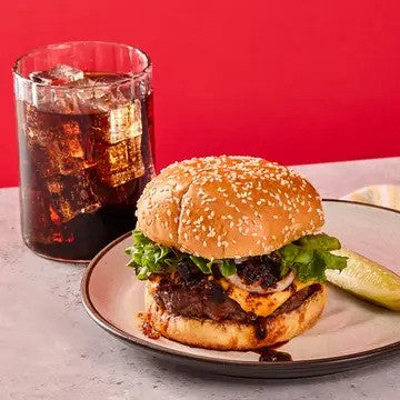 Fly By Jing Sichuan Chili Crisp Chili Oil on a Burger