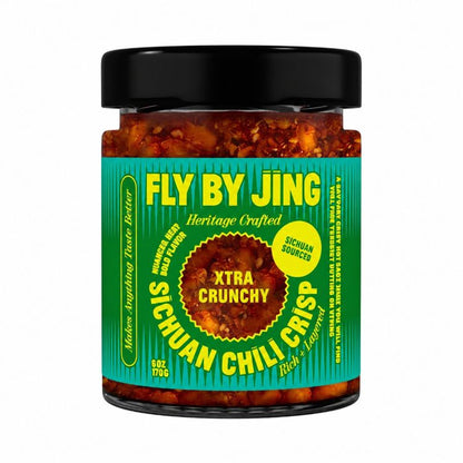 Fly By Jing Sichuan Chili Crisp Xtra Crunchy Heritage Crafted Chili Oil