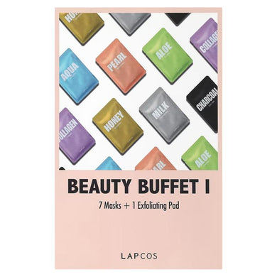 Lapcos Beauty Buffet I (7 Masks + 1 Exfoliating Pad)