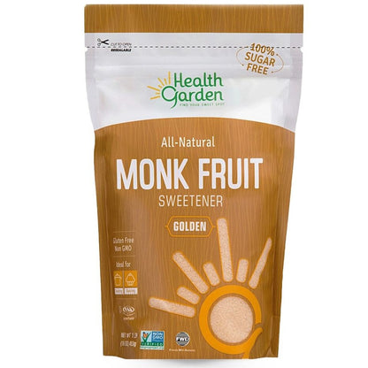 Health Garden Organic Golden Monk Fruit Sweetener with Erythritol - 1LB