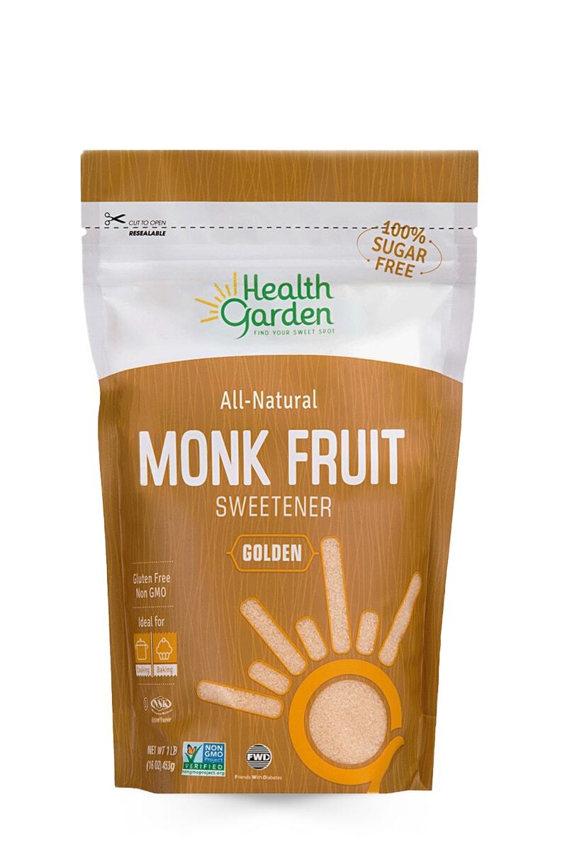Organic Golden Monk Fruit Sweetener with Erythritol - 1LB