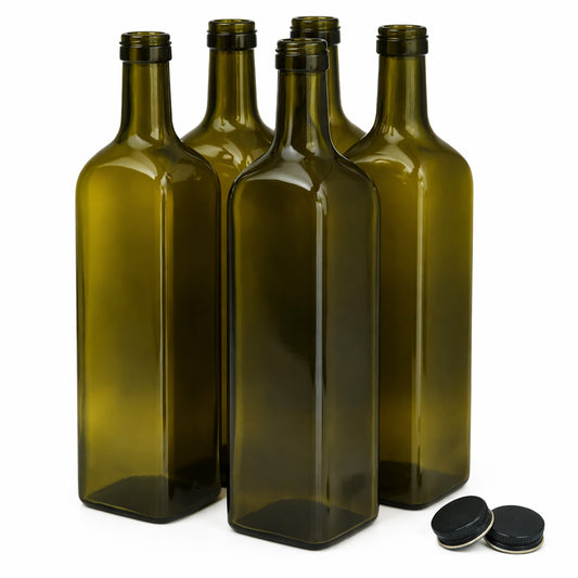 Olive Bottles Pack of 12 With Caps