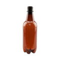 PET Plastic Beer Bottles - Amber or Clear - 500 mL (16.9 oz) | Case of 24