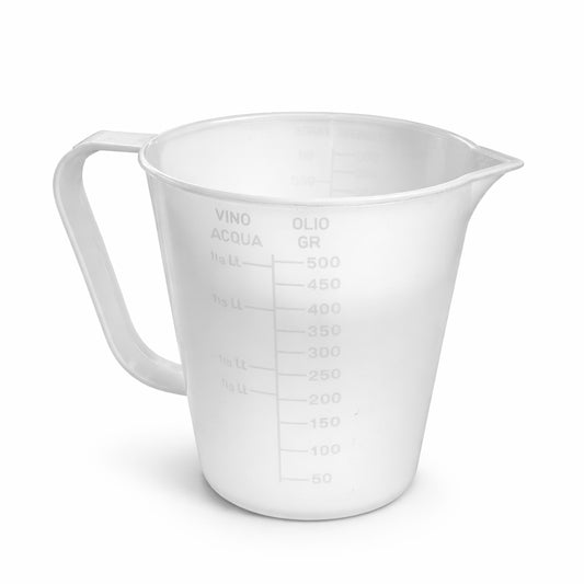 Plastic Measuring Pitcher (500 mL) – Graduated for Wine, Water & Additives