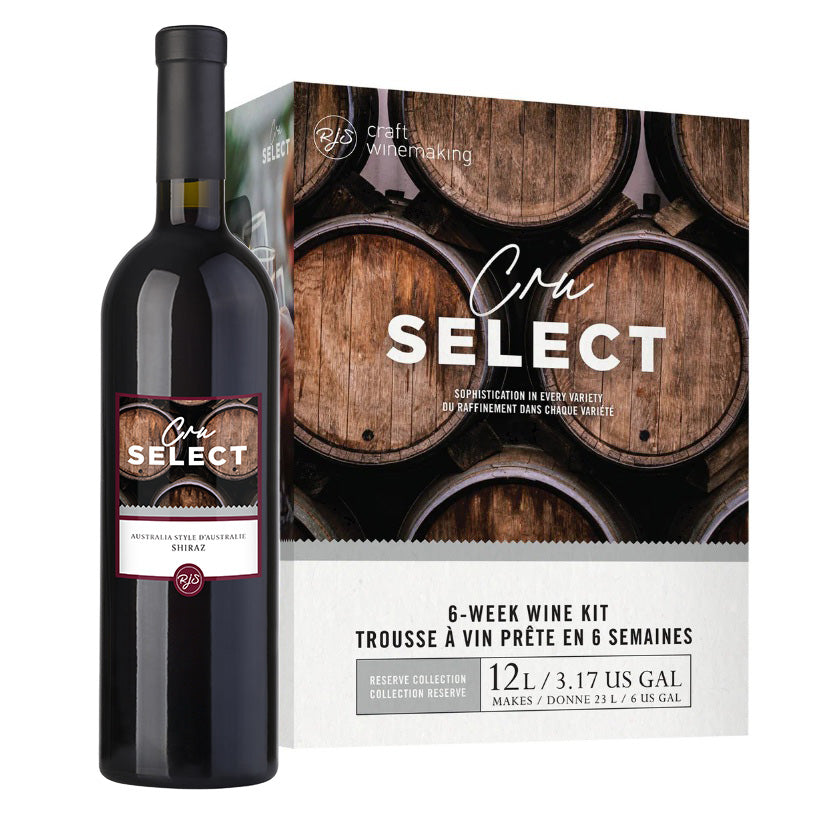 RJS Cru Select Series Wine Kit – Australia Style Shiraz