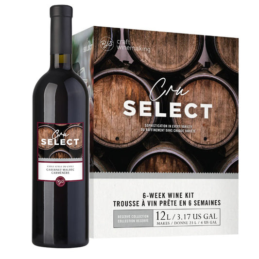 RJS Cru Select Series Wine Kit – Chile Style Cabernet Malbec Carmenère
