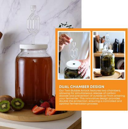 S Shaped Airlock Dual Chamber Design