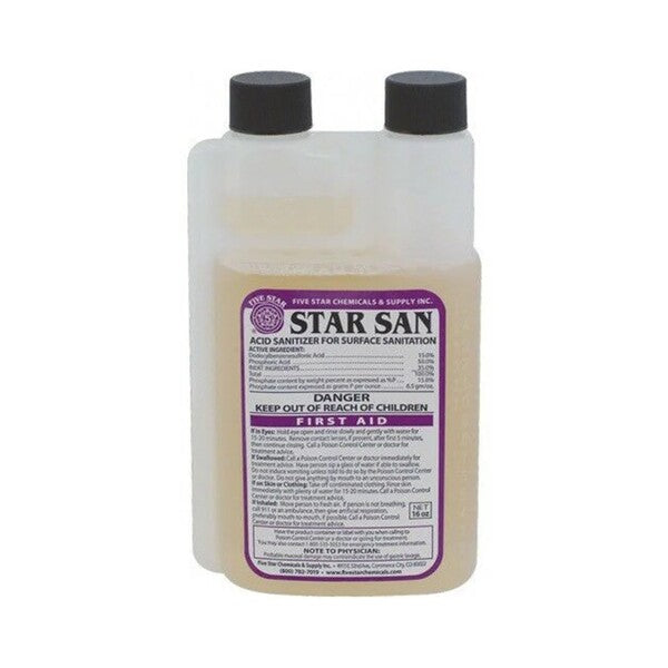 Star San No-Rinse Sanitizer – High Foaming Brewing & Winemaking Sanitizer (16 oz)