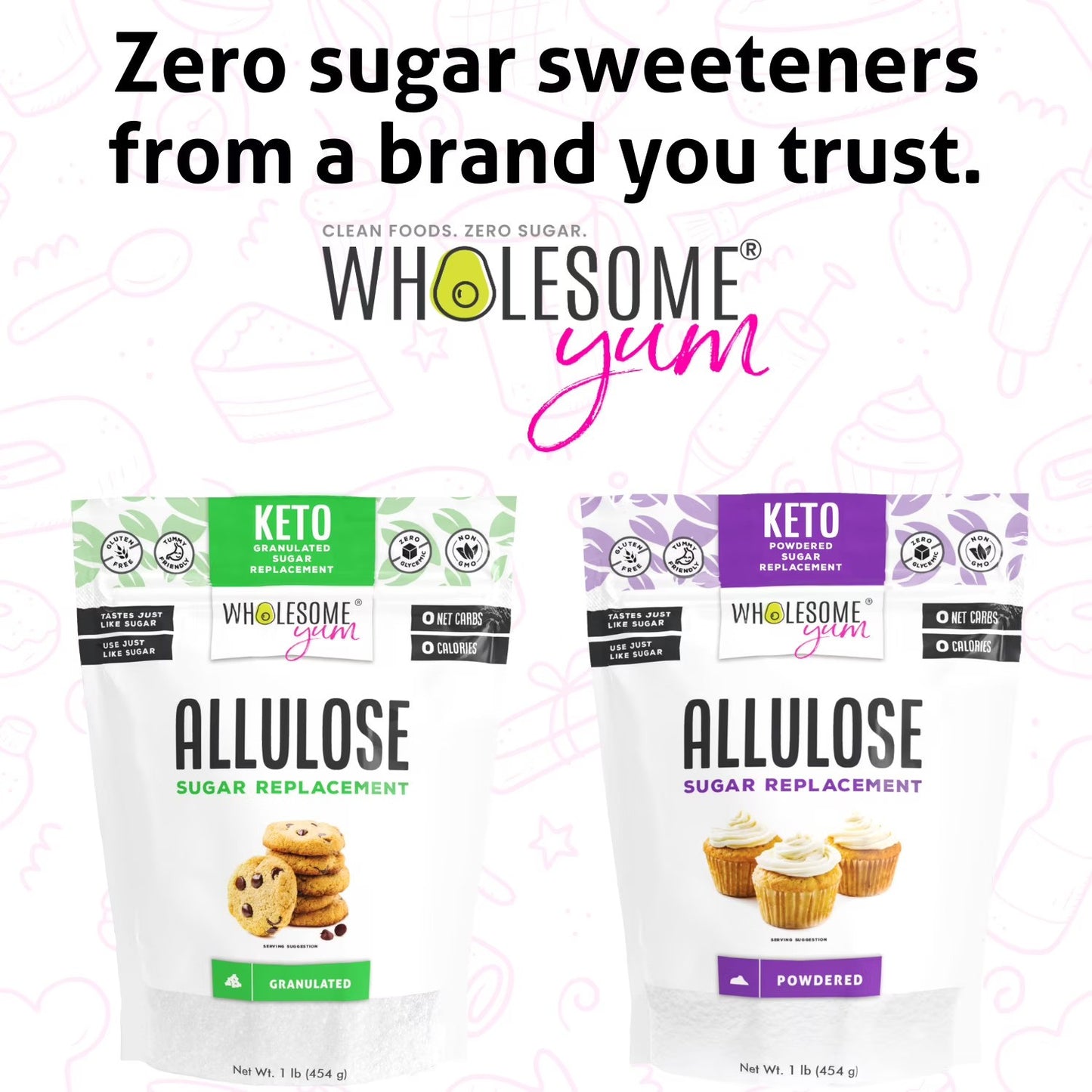Wholesome Yum Allulose Sweetener Granulated Powdered