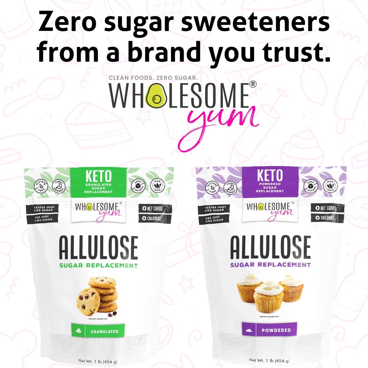 Wholesome Yum Allulose Sweetener Granulated Powdered