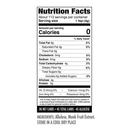 Wholesome Yum Besti Nutrition Info