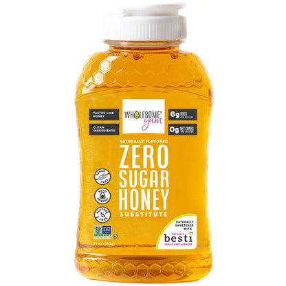 Wholesome Yum Zero Sugar Honey Substitute with Allulose – Keto, Low Carb (11 oz)