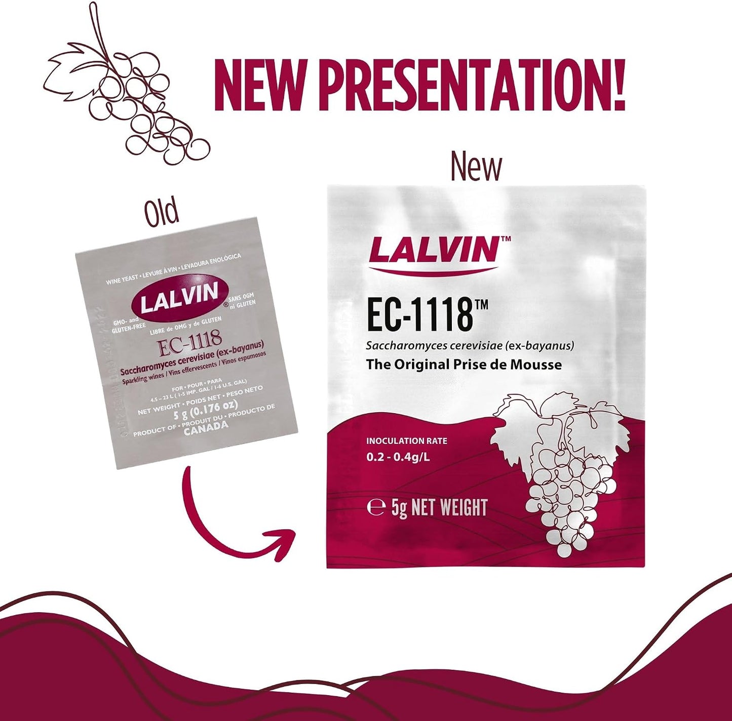 Lalvin Wine Yeast New Look