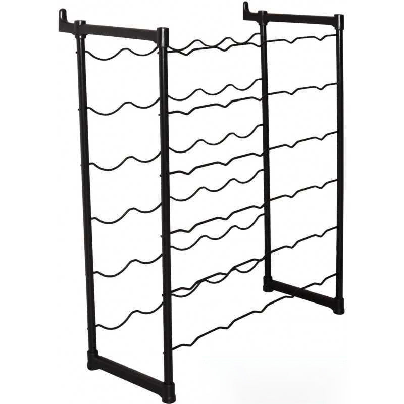 Ferrari Modular Metal Wine Rack – 30 Bottle Painted Steel Wine Storage