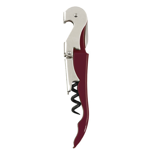 True Brands Truetap Double Hinged Waiter's Corkscrew Burgundy