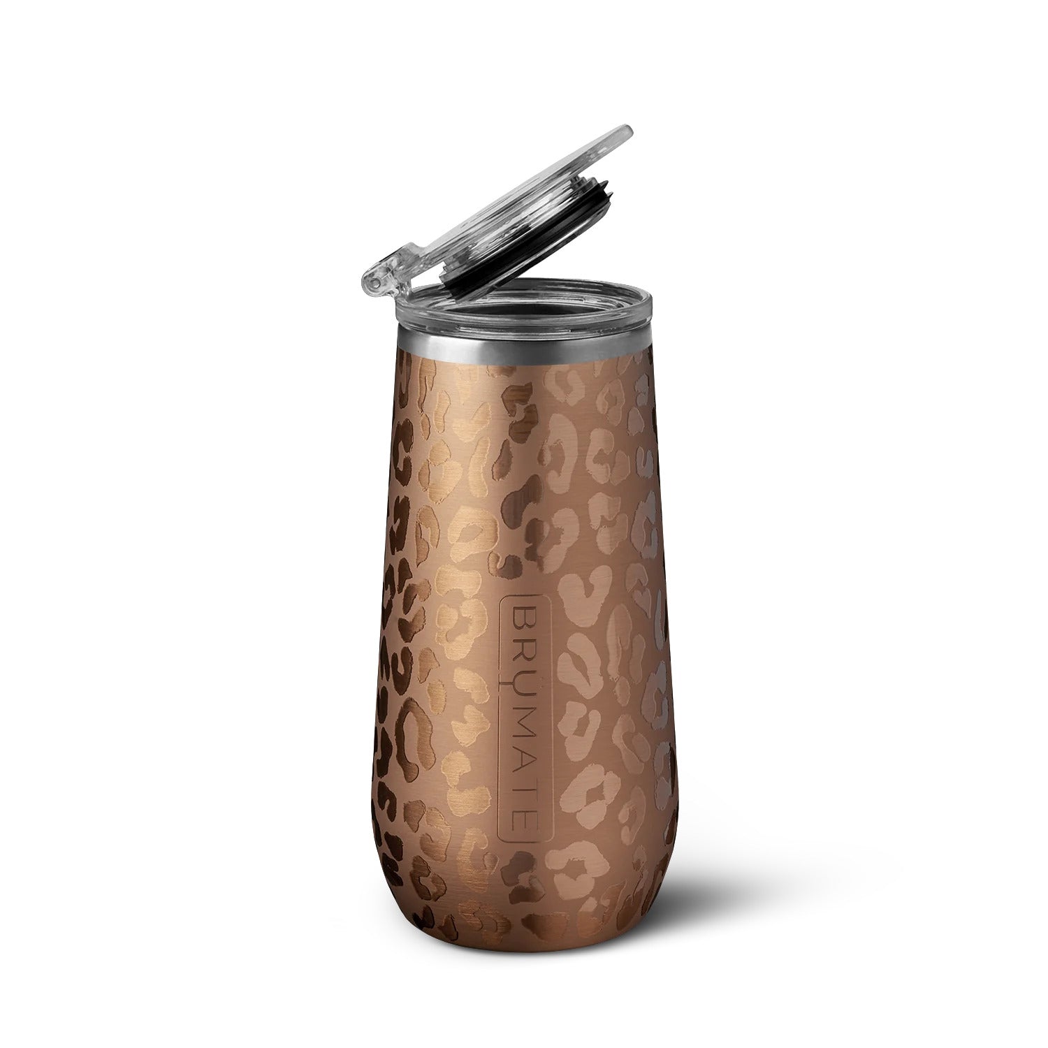 Brumate Champagne Flute Gold Leopard