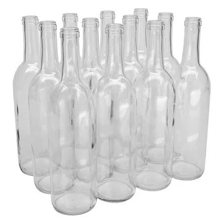 Wine Craft Bordeaux Wine Bottles Clear